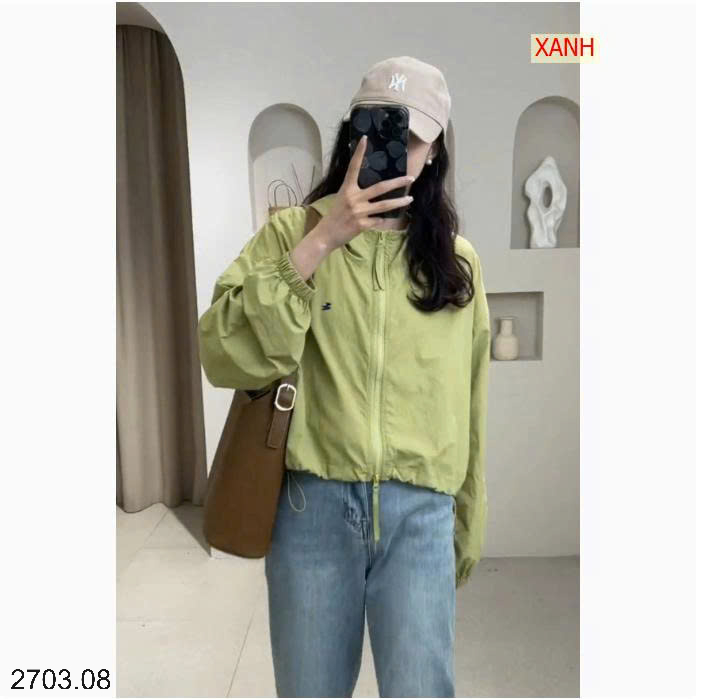 26HA2703.08 - ÁO KHOÁC GIÓ MỎNG NỮ