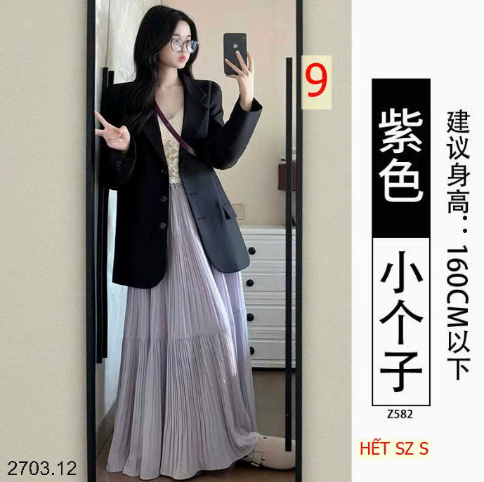 26HA2703.12 - CHÂN VÁY MIDI XÒE DÁNG DÀI CHO NỮ