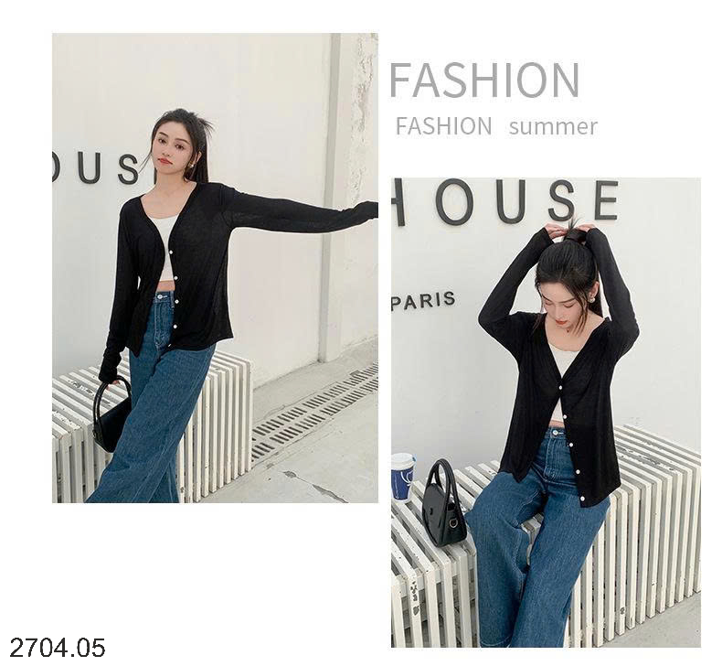 26HA2704.05 - ÁO CARDIGAN KHOÁC NHẸ MÙA HÈ