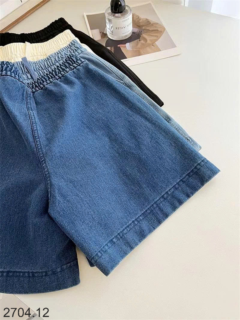 26HA2704.12 - SHORT JEAN CẠP CHUN CHO NỮ