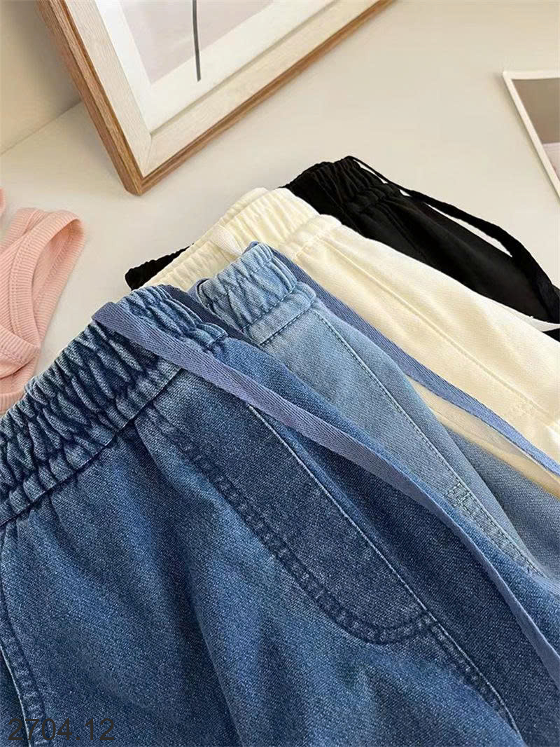 26HA2704.12 - SHORT JEAN CẠP CHUN CHO NỮ