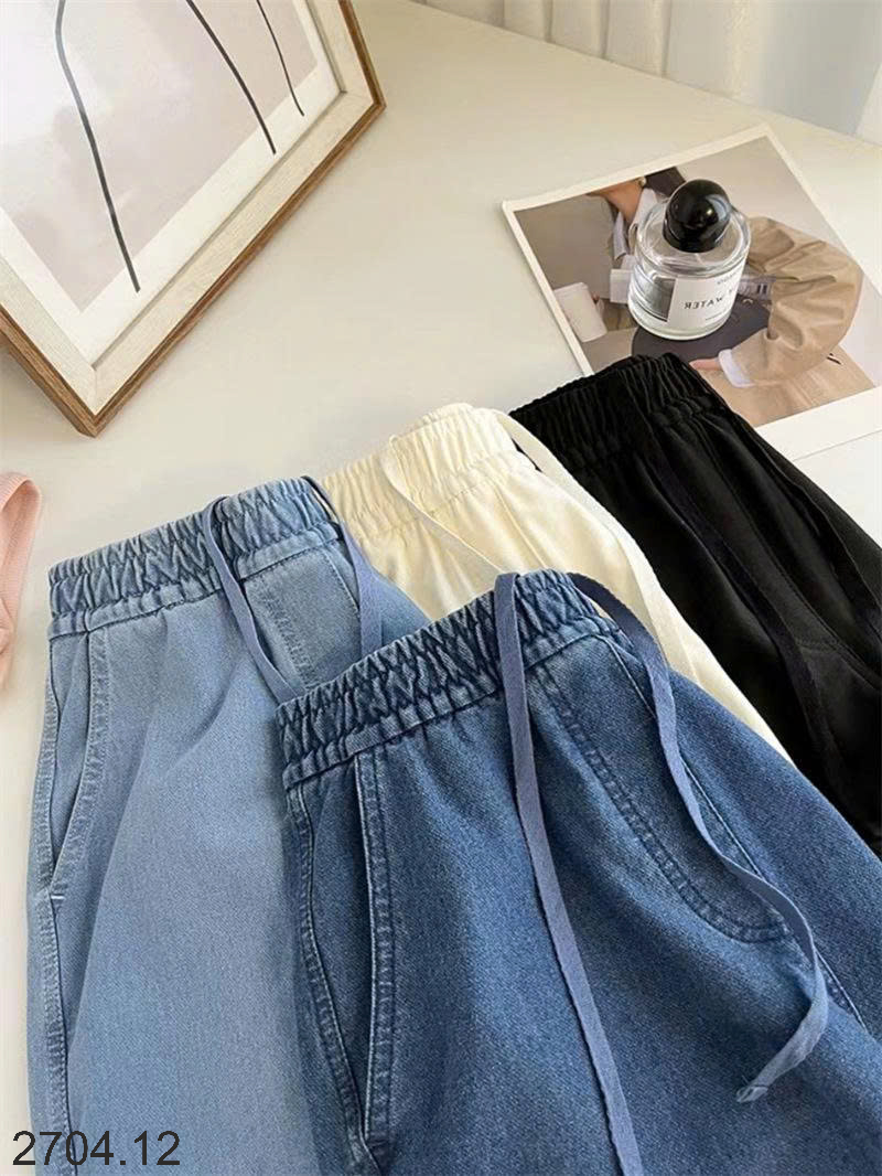 26HA2704.12 - SHORT JEAN CẠP CHUN CHO NỮ