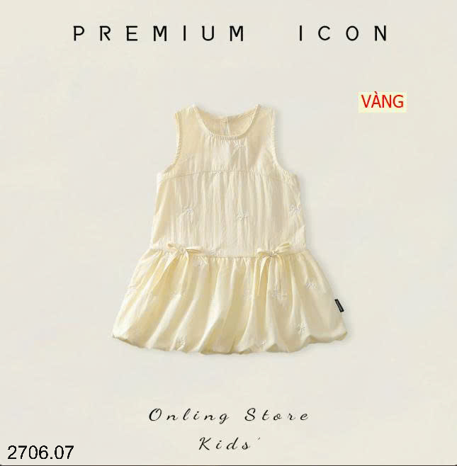 26HA2706.07 - VÁY PREMIUM BÉ GÁI