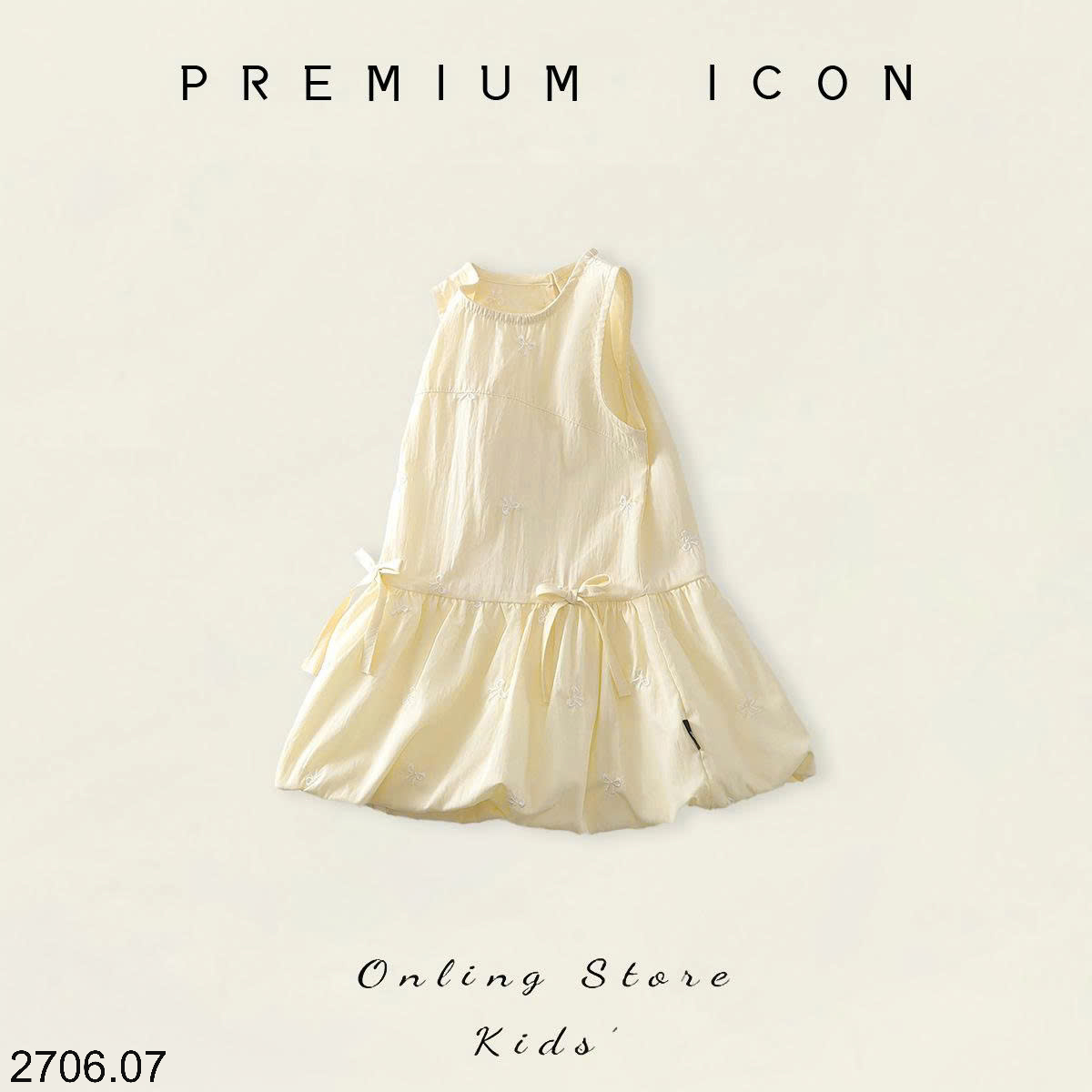 26HA2706.07 - VÁY PREMIUM BÉ GÁI