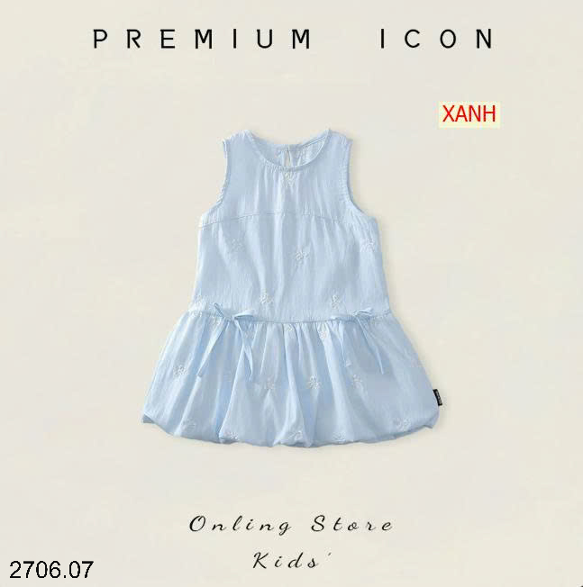 26HA2706.07 - VÁY PREMIUM BÉ GÁI