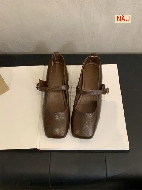 26HA2707.08 - GIÀY MARRY JANE ĐẾ VUÔNG