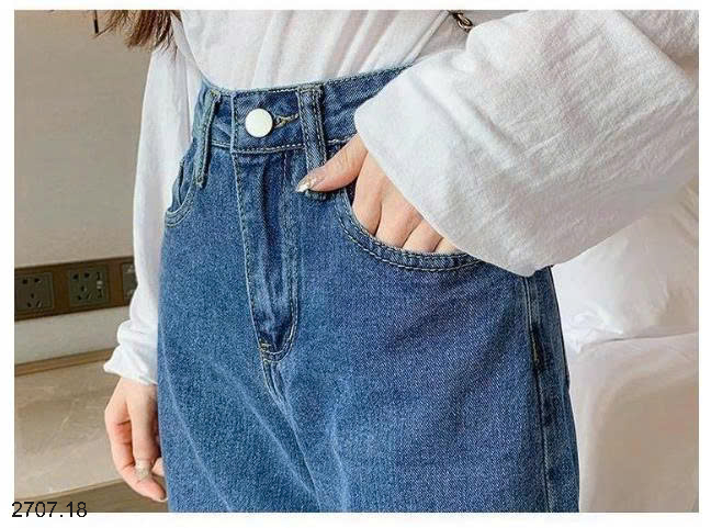 26HA2707.18 - QUẦN JEANS SUÔNG HACK DÁNG