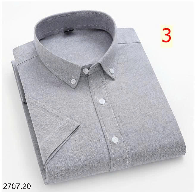 26HA2707.20 - ÁO SƠ MI KẺ NGẮN TAY CHO NAM