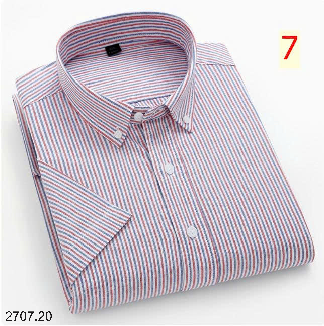 26HA2707.20 - ÁO SƠ MI KẺ NGẮN TAY CHO NAM