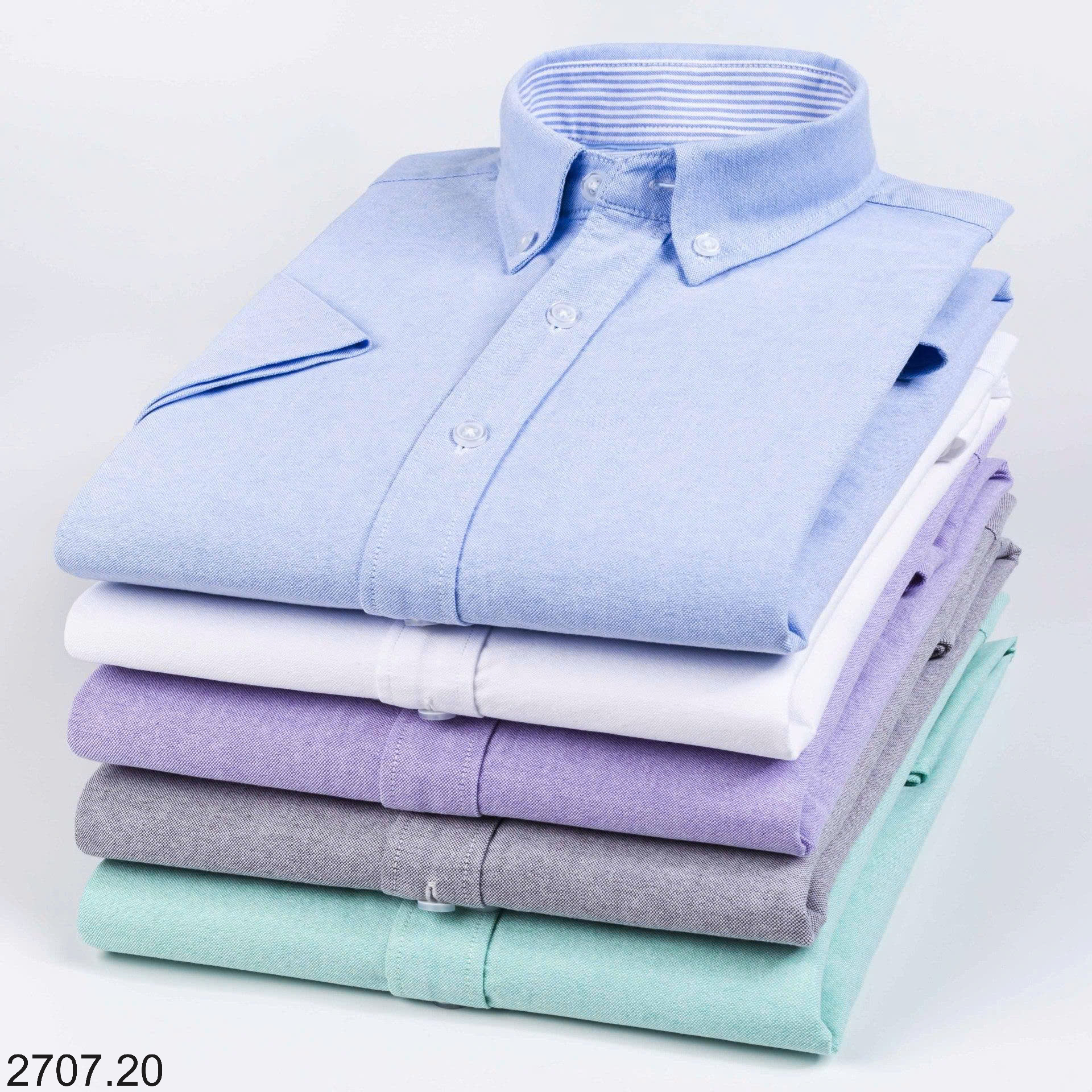 26HA2707.20 - ÁO SƠ MI KẺ NGẮN TAY CHO NAM