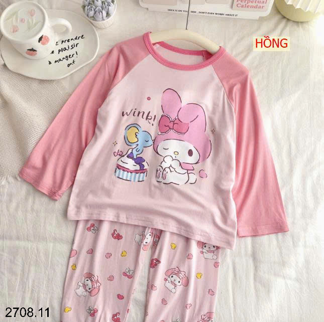 26HA2708.11 - BỘ MẶC NHÀ HOẠT HÌNH MOCO MOKOKO