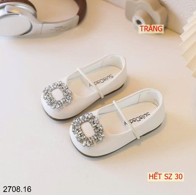 26HA2708.16 - GIÀY BỆT ĐẾ MỀM ĐÍNH ĐÁ BÉ GÁI