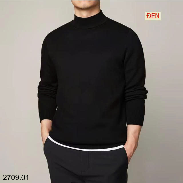 26HA2709.01 - ÁO LEN GIỮ NHIỆT CỔ LỌ NAM