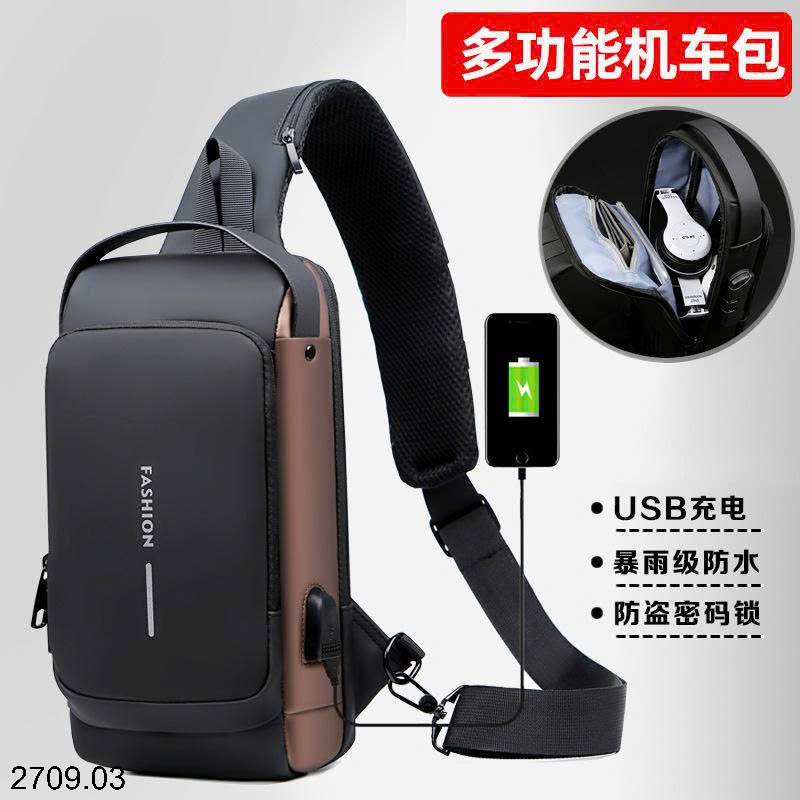26HA2709.03 - TÚI NAM ĐEO NGỰC FASHION CHỐNG TRỘM