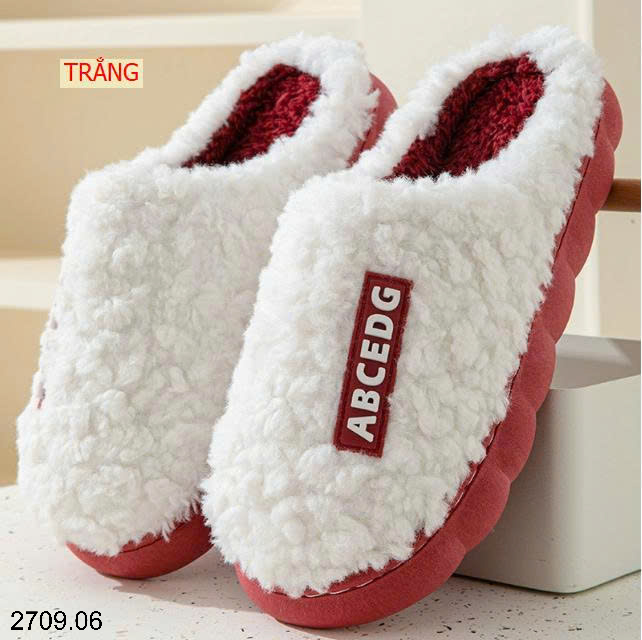 26HA2709.06 - SET 2 ĐÔI DÉP BÔNG ĐI TRONG NHÀ