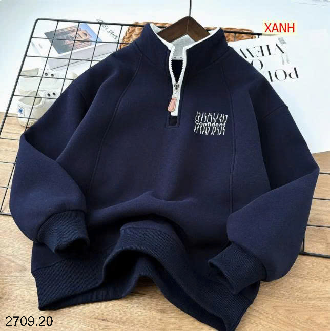 26HA2709.20 - ÁO NỈ LÓT LÔNG CHO BÉ TRAI SIZE ĐẠI