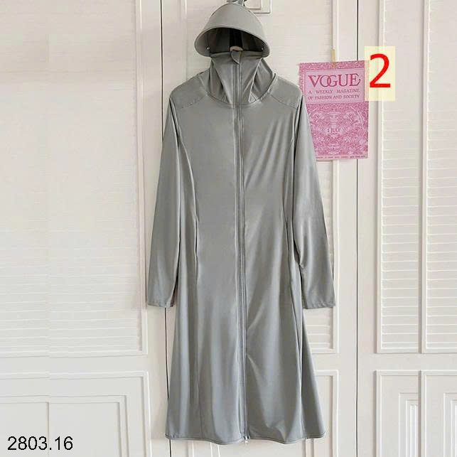 26HA2803.16 - ÁO CHỐNG NẮNG LỤA BĂNG DÁNG DÀI