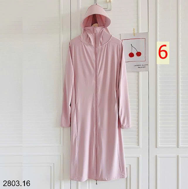 26HA2803.16 - ÁO CHỐNG NẮNG LỤA BĂNG DÁNG DÀI