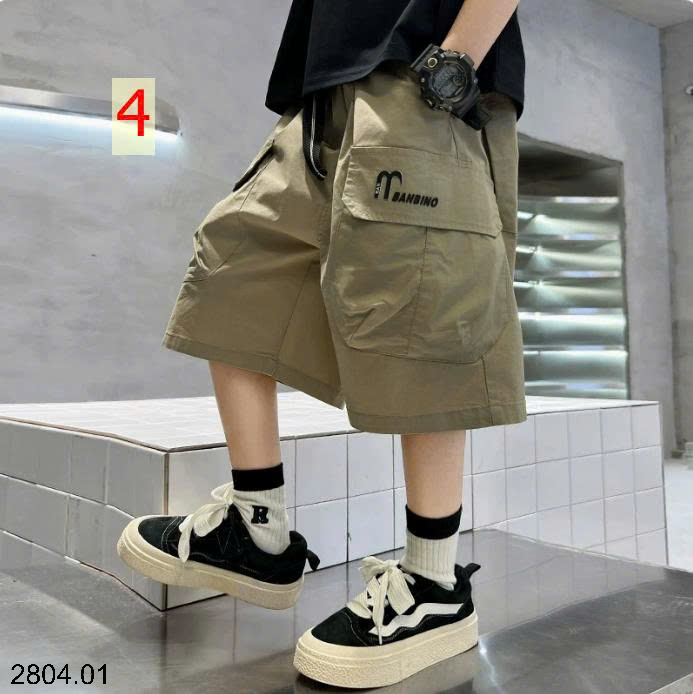 26HA2804.01 - QUẦN SHORT THỂ THAO TÚI HỘP SIZE ĐẠI BÉ TRAI