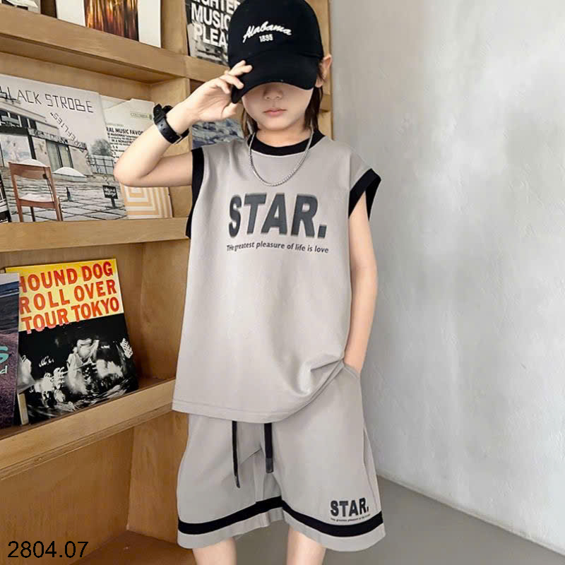 26HA2804.07 - BỘ STAR BA LỖ SIZE ĐẠI BÉ TRAI