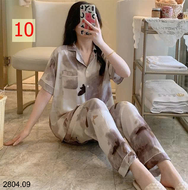 26HA2804.09 - PIZAMA QUẦN DÀI ÁO CỘC CHO NỮ