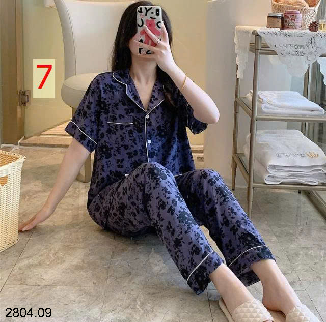 26HA2804.09 - PIZAMA QUẦN DÀI ÁO CỘC CHO NỮ