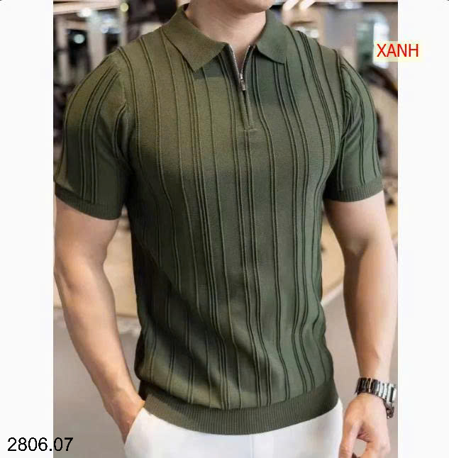 26HA2806.07 - ÁO CỘC TAY DỆT KIM NAM