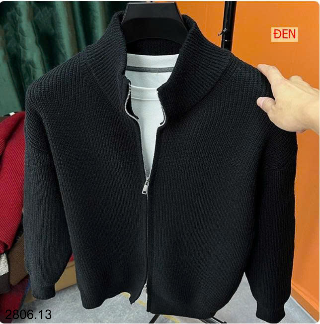26HA2806.13 - ÁO CARDIGAN KÉO KHÓA NAM