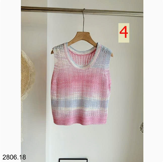 26HA2806.18 - ÁO SÁT NÁCH DỆT KIM KIỂU HÀN