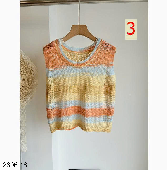 26HA2806.18 - ÁO SÁT NÁCH DỆT KIM KIỂU HÀN