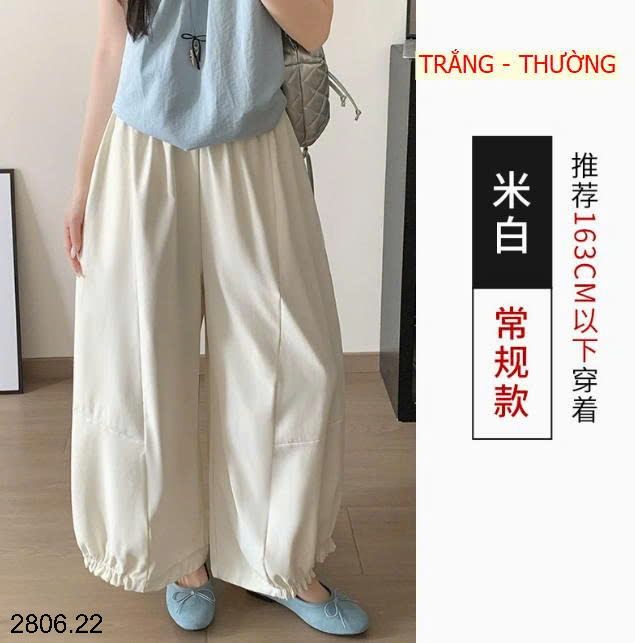26HA2806.22 - QUẦN ỐNG RỘNG XẾP LY VIỀN BÈO