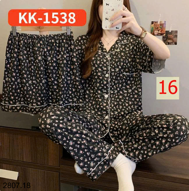 26HA2807.18 - SET BỘ MẶC NHÀ 3 CHI TIẾT CHO NỮ