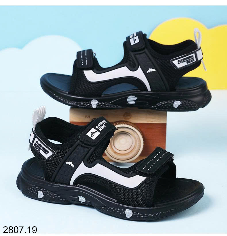 26HA2807.19 - SANDAL BÉ TRAI ĐẾ MỀN CHỐNG TRƠN TRƯỢT