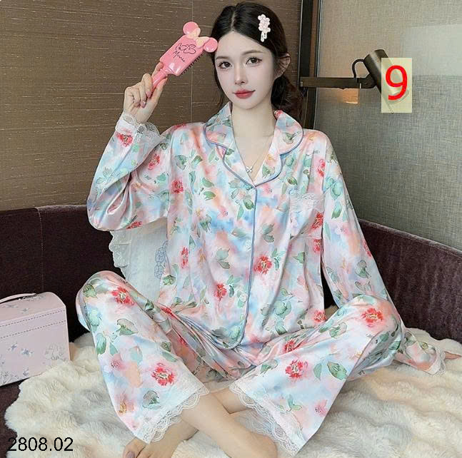 26HA2808.02 - BỘ PIZAMA LỤA CHO NỮ