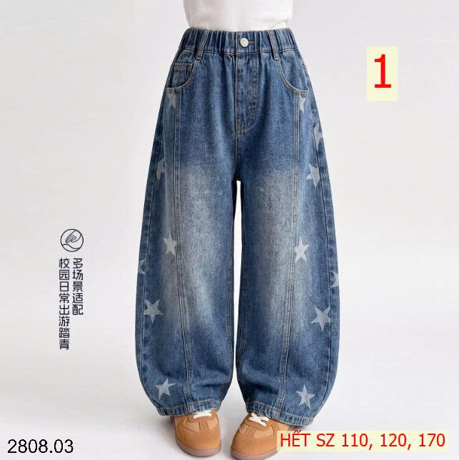 26HA2808.03 - QUẦN JEAN XUÔNG BÉ GÁI SOTIN KIDS