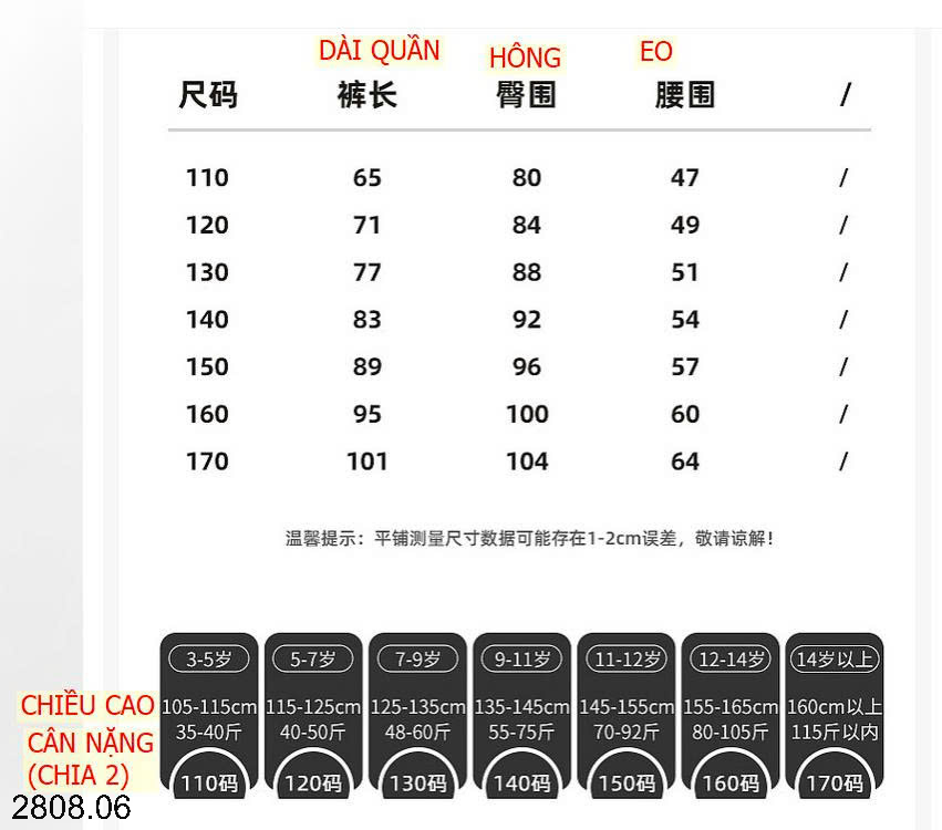26HA2808.06 - QUẦN JEAN SIZE ĐẠI BÉ TRAI QUẢNG CHÂU