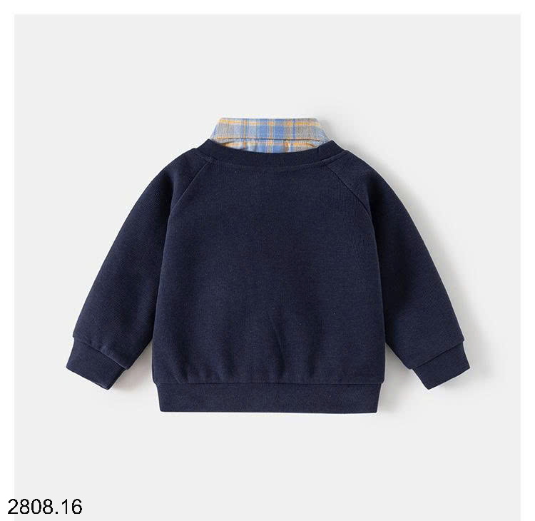 26HA2808.16 - ÁO THU ĐÔNG WELLKIDS GIẢ CỔ SƠ MI