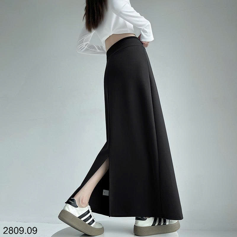 26HA2809.09 - CHÂN VÁY MIDI THỂ THAO DÁNG DÀI