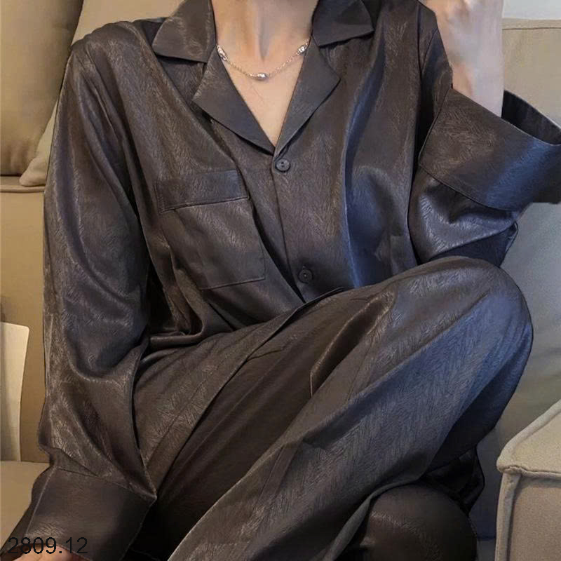 26HA2809.12 - BỘ PIJAMA LỤA XƯỚC