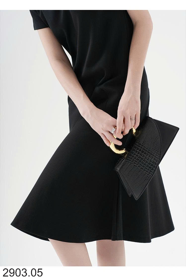 26HA2903.05 - ĐẦM MIDI CANVAUS DÀNH CHO NỮ