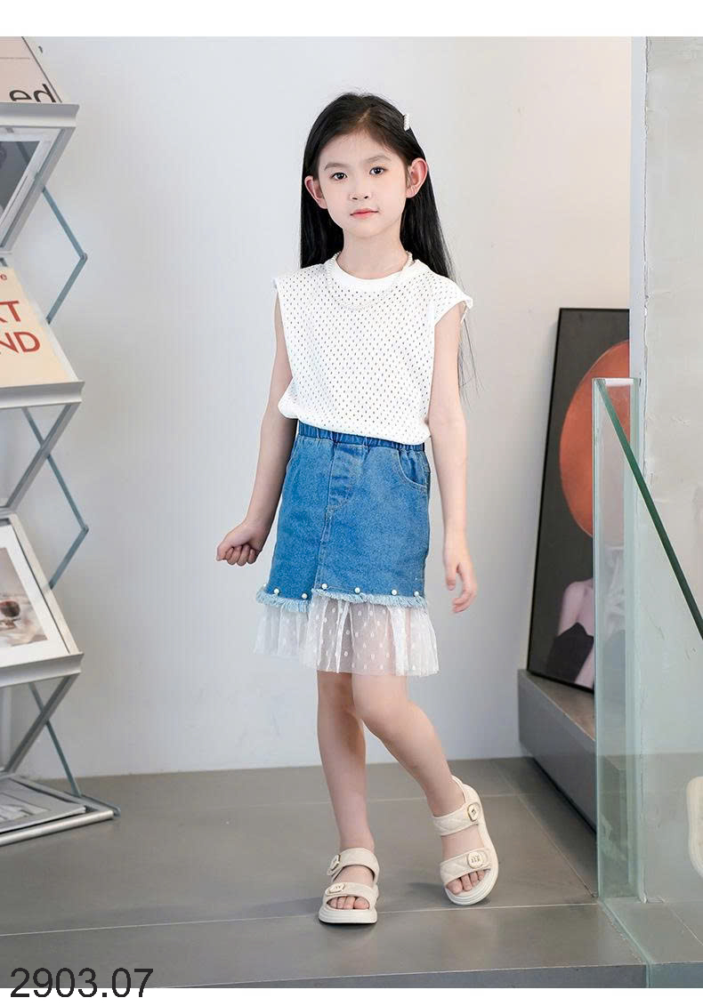 26HA2903.07 - SANDAL QUAI NGANG CHỮ M BÉ GÁI