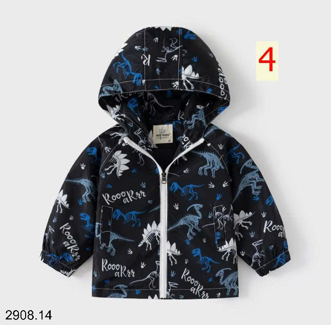 26HA2908.14 - ÁO KHOÁC GIÓ WELLKIDS KHỦNG LONG