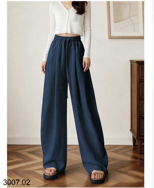 26HA3007.02 - QUẦN ỐNG RỘNG NỮ CHẤT LIỆU TENCEL LINEN