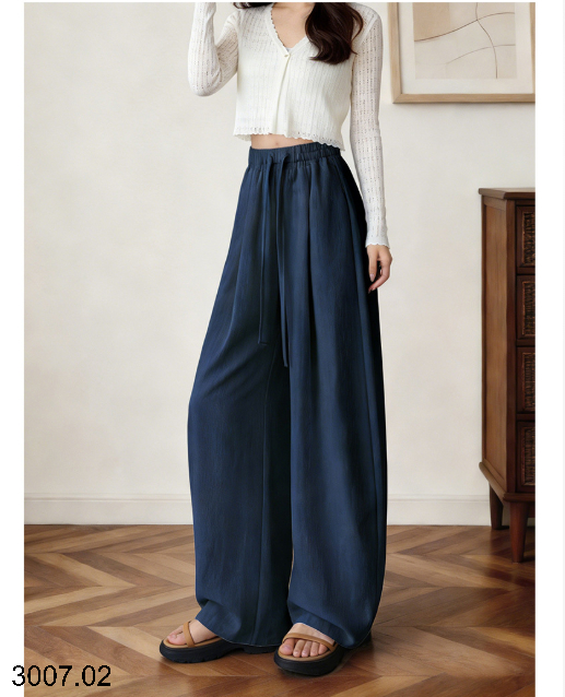 26HA3007.02 - QUẦN ỐNG RỘNG NỮ CHẤT LIỆU TENCEL LINEN