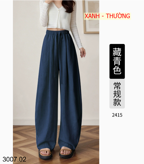 26HA3007.02 - QUẦN ỐNG RỘNG NỮ CHẤT LIỆU TENCEL LINEN