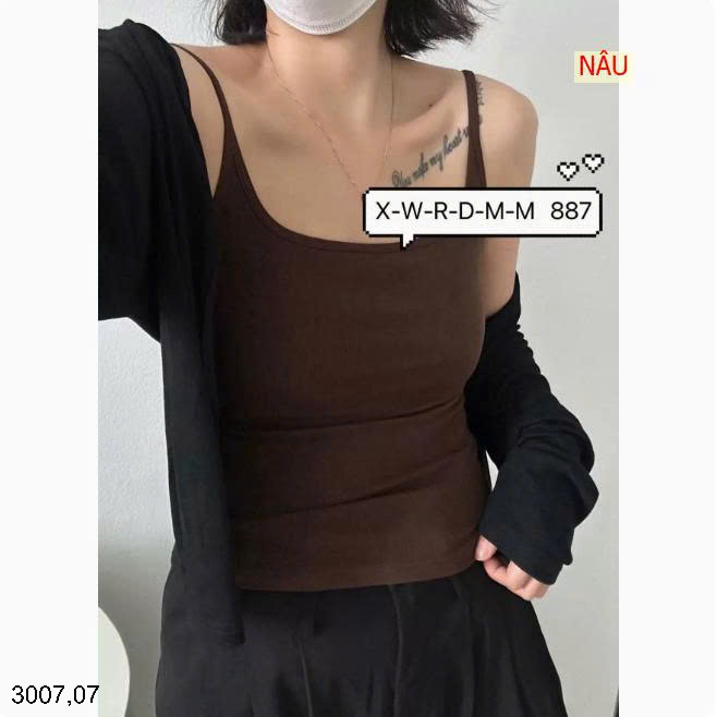 26HA3007.07 - ÁO 2 DÂY KÈM BRA FULL TÚI MÓC