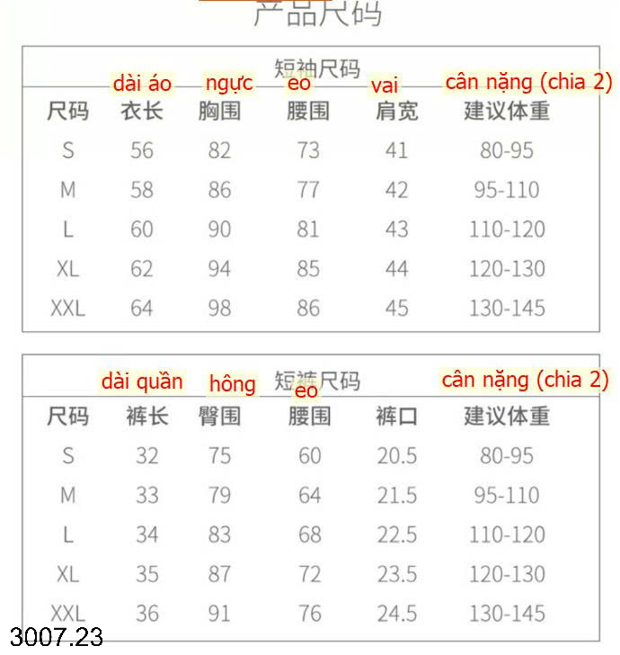 26HA3007.23 - BỘ TẬP THỂ THAO CHO NỮ