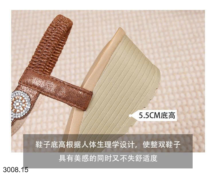 26HA3008.15 - SANDAL ĐÍNH ĐÁ CHO NỮ