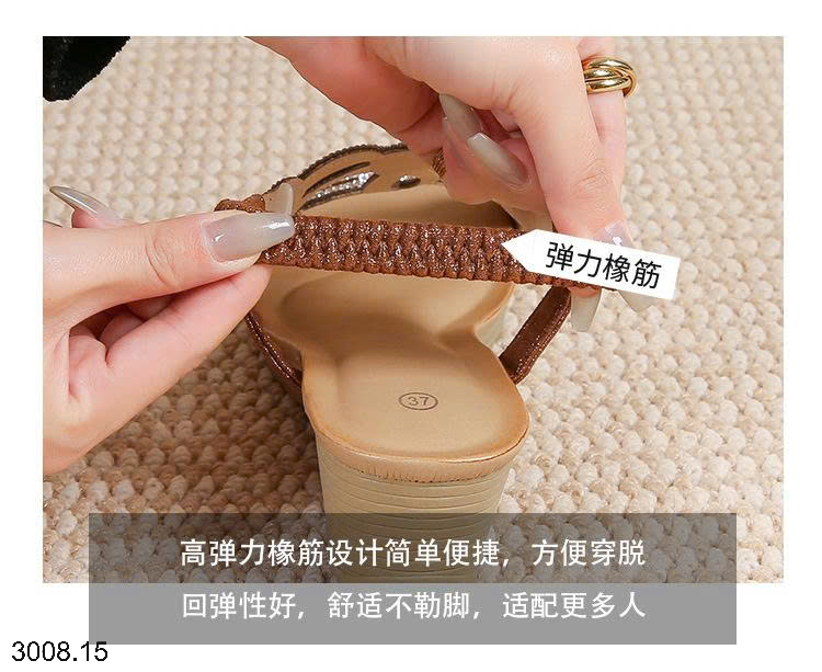 26HA3008.15 - SANDAL ĐÍNH ĐÁ CHO NỮ