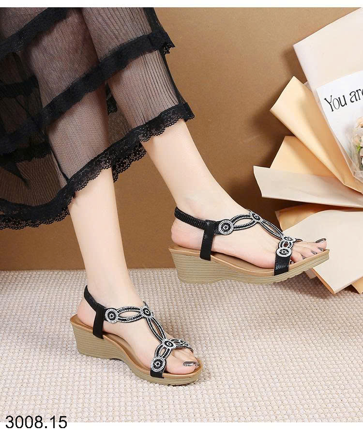 26HA3008.15 - SANDAL ĐÍNH ĐÁ CHO NỮ